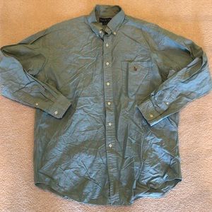 Polo Ralph Lauren Blake Long Sleeve Shirt cotton green and purple stripes size L